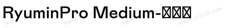 RyuminPro Medium字体转换 RyuminPro Medium字体转换